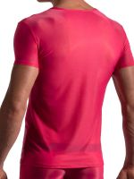 MANSTORE M2178: V-Neck-Shirt, flamingo