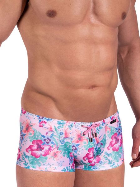 MANSTORE M2379: Beach Micro Pant, pink flower