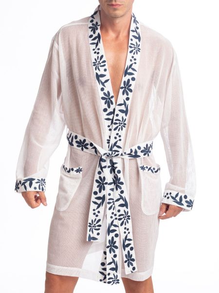 L&#039;Homme Santorini: Kimono, weiß