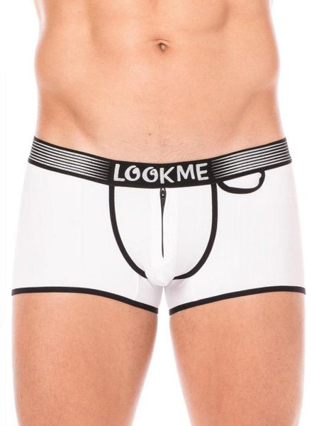 Look Me Funny: Boxerpant, weiß/schwarz
