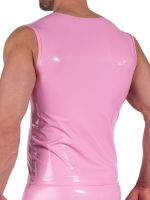 MANSTORE M2373: Zipped Vest, rose