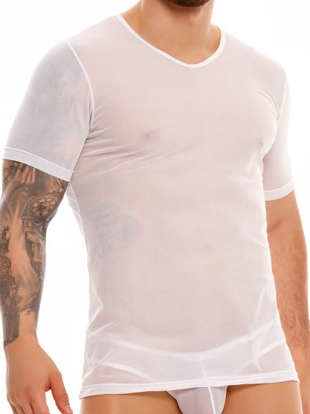 JOR Brave: Netz-T-Shirt, weiß