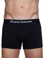 Bruno Banani Flowing: Short 2er Pack, schwarz/weiß/rot