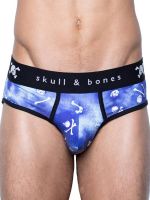 Skull & Bones Tossed Skull: Brief, blau