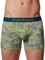 Bruno Banani Indo Elephant: Boxershort 2er Pack, orange/aqua print//aqua