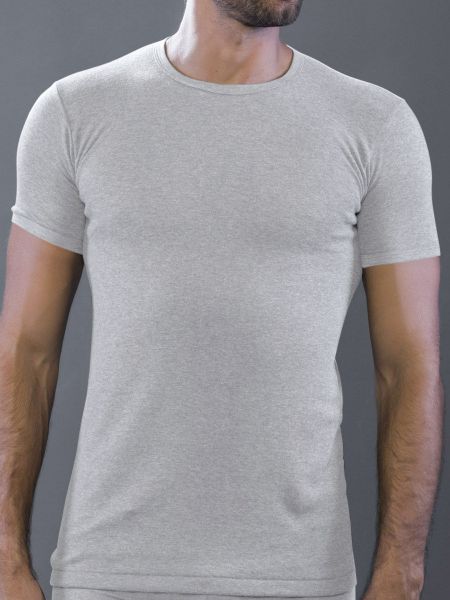 MORETTA Felpa Light: Casual T-Shirt, grau