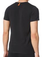 Bruno Banani Warm Up: V-Neck-Shirt, schwarz