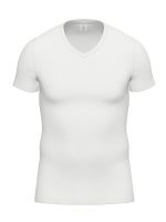 Ammann Premium Feinripp: V-Neck-Shirt, weiß