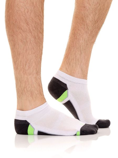 Unico: Bloque Neon Sneaker-Socken