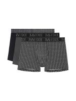 HOM Tommy #2: Long Boxer Pant 3er Pack, schwarz/schwarz-weiß/grau