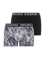 Bruno Banani Zebra Stripe: Short 2er Pack, schwarz/weiß print//schwarz