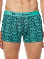 Bruno Banani Nautics: Short 2er Pack, jeans/mint print//jeansblau