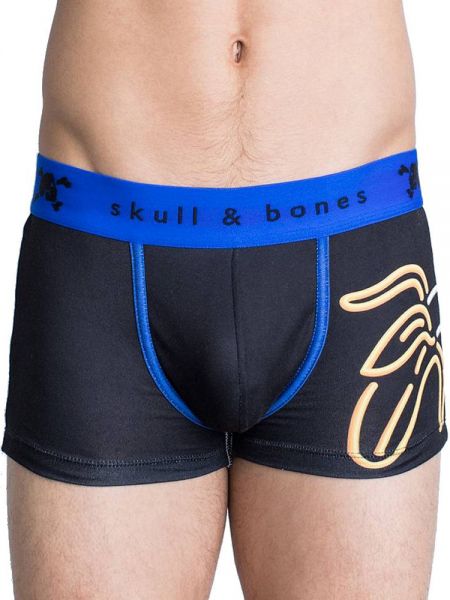 Skull &amp; Bones Neon Banana: Pant, schwarz/neon blau