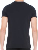 HOM Supreme Cotton: T-Shirt, schwarz