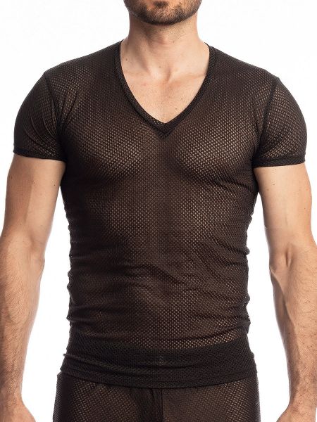 L&#039;Homme Black Sugar: T-Shirt, schwarz