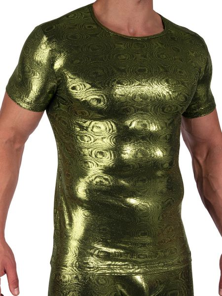 MANSTORE M2389: Casual T-Shirt, grün/schwarz