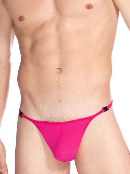 L&#039;Homme Beach Booty: Bade-Stripstring, pink