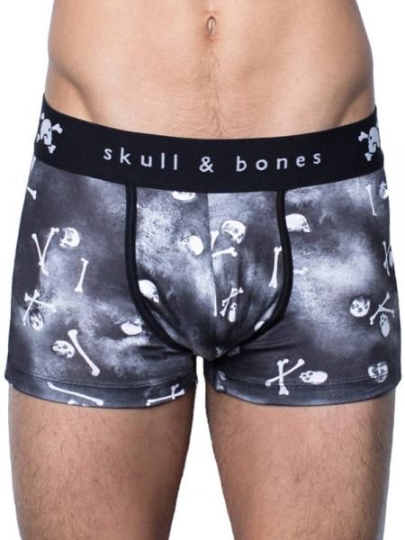 Skull & Bones Tossed Skull: Pant, schwarz