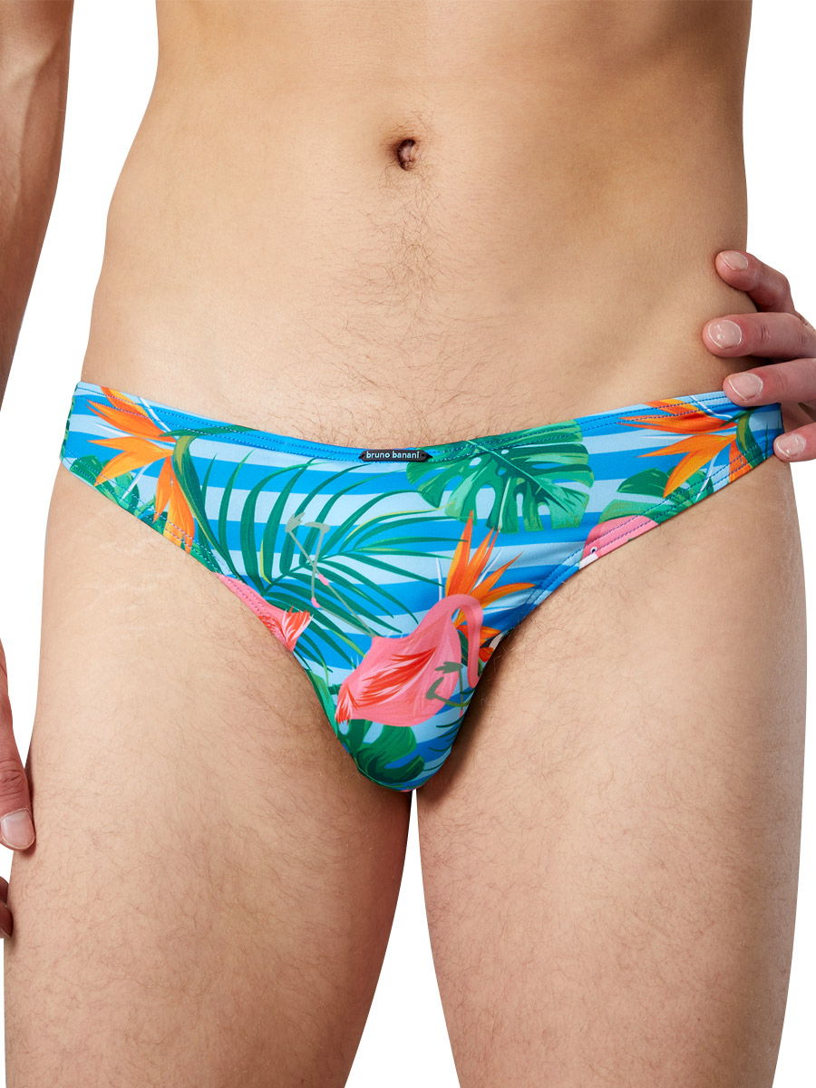 Banani - Maenner Underwear, | String, Unterwaesche: Vibes: Flamingo-Print Swimwear Bruno Dexer Summer