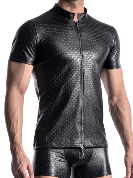 MANSTORE M956: Zipped Shirt, schwarz