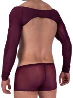 MANSTORE M2327: Shoulder Vest, burgundy