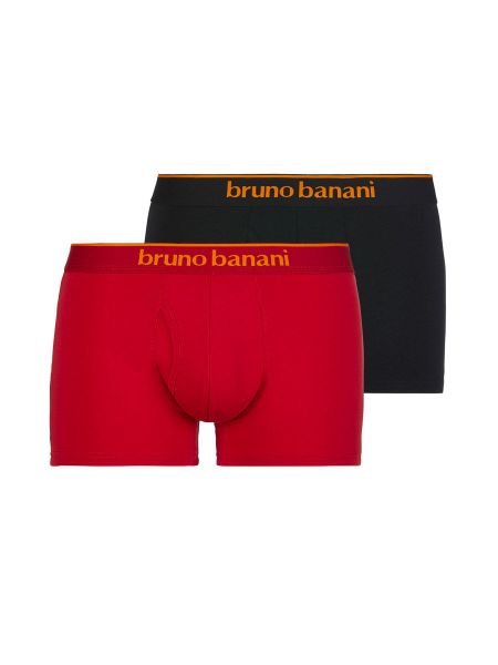 Bruno Banani Quick Access: Short 2er Pack, schwarz/orange//rot/orange