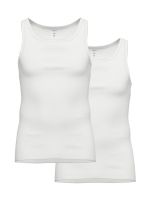 Ammann Premium Feinripp: Unterhemd 2er Pack, weiß
