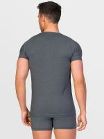 Zero Defects Crew Neck: Egyptian Cotton T-Shirt, graphit