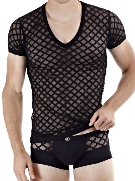 L&#039;Homme Nightcall: T-Shirt, schwarz