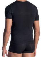 Olaf Benz RED0965: Phantom V-Neck-Shirt, schwarz